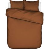 ESSENZA Minte Dekbedovertrek Leather brown - Lits-Jumeaux XL – 260x200/220 cm