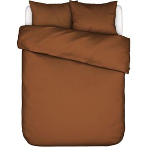 ESSENZA Minte Dekbedovertrek Leather brown - Lits-Jumeaux XL – 260x200/220 cm