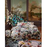 ESSENZA Fleur Dekbedovertrek Grijs - Lits-Jumeaux XL – 260x200/220 cm