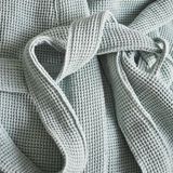 Marc O'Polo - Alta - Badjas - Groen - Wafel Piqué - Knielengte