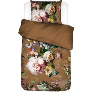 ESSENZA Fleur Dekbedovertrek Cinnamon - Lits-Jumeaux XL – 260x200/220 cm