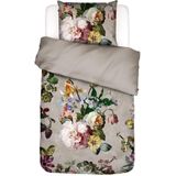 ESSENZA Fleur Dekbedovertrek Stone - Eenpersoons – 140x200/220 cm