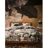 ESSENZA Fleur Dekbedovertrek Stone - Eenpersoons – 140x200/220 cm