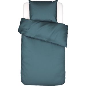 ESSENZA Minte Dekbedovertrek Denim Blue - Eenpersoons – 140x200/220 cm