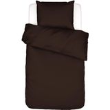 ESSENZA Minte Dekbedovertrek Chocolade - Tweepersoons – 200x200/220 cm
