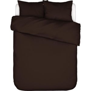ESSENZA Minte Dekbedovertrek Chocolade - Tweepersoons – 200x200/220 cm