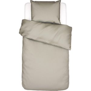 ESSENZA Minte Dekbedovertrek Cement - Eenpersoons – 140x200/220 cm
