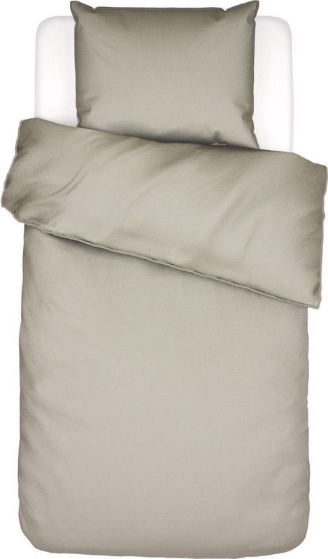 ESSENZA Minte Dekbedovertrek Cement - Eenpersoons – 140x200/220 cm