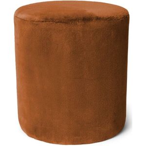 Poef Essenza Furry Pouf Leather Brown 