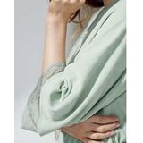 Essenza - Ilona Uni - Kimono - Groen - 80% Katoen / 20% Polyester