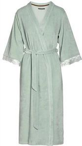 Essenza - Ilona Uni - Kimono - Groen - 80% Katoen / 20% Polyester