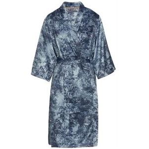 Essenza - Sarai Aurelie - Kimono - Blauw - 100% Polyester Satijn
