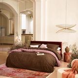 Dekbedovertrek - Grijs - Katoen - 240x220 cm