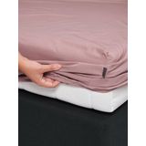ESSENZA Premium Percale Woodrose Hoeslaken 160 x 200 cm