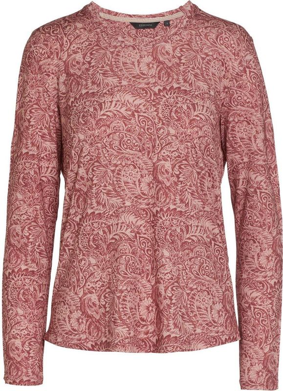 ESSENZA Waona Halle Top Lange Mouw Rose