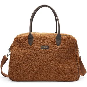 Weekender Bag Essenza Pebbles Teddy Leather Brown (50 x 20 x 30 cm)