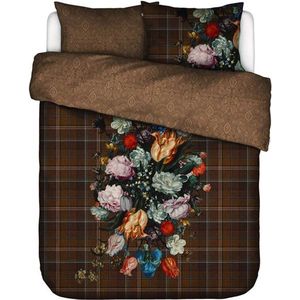 Essenza x Mauritshuis Beautiful Bouquet Dekbedovertrek - Lits-jumeaux - 240x200/220 cm - Bruin