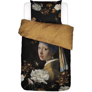 ESSENZA Floral Girl Zwart Dekbedovertrekset 140 x 220 cm