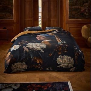 ESSENZA Floral Girl Zwart Dekbedovertrekset 240 x 220 cm
