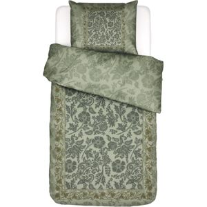 Dekbedovertrek Essenza Maere Comforting green Satijn-140 x 200 / 220 cm | 1-Persoons