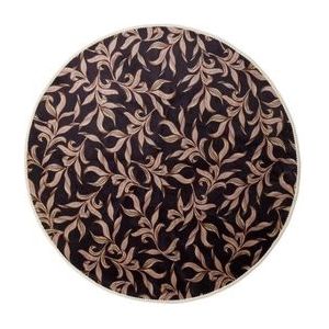 ESSENZA Juliette Almost black Rond klein vloerkleed 90 cm
