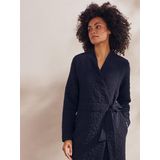 Essenza Homecoat Rosa Uni Dark Navy - Gewatteerde Dames Badjas