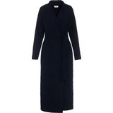Essenza Homecoat Rosa Uni Dark Navy - Gewatteerde Dames Badjas