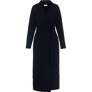 Essenza Homecoat Rosa Uni Dark Navy - Gewatteerde Dames Badjas