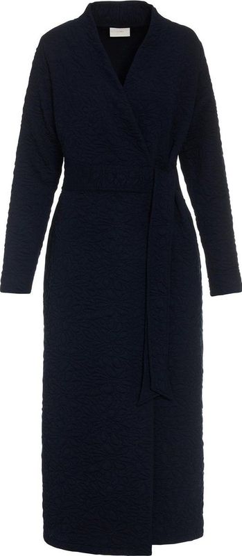 Essenza Homecoat Rosa Uni Dark Navy - Gewatteerde Dames Badjas