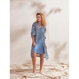 ESSENZA - Sarai - Kimono - Sloe Blue - 100% Katoen Satijn