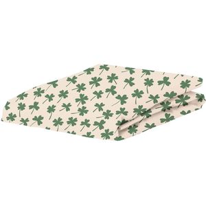 Covers & Co Clover Lover Fitted sheet Sand 140x200