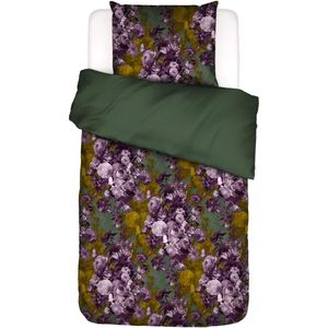 Dekbedovertrek Leila Forest Green 140 x 200/220 - Groen - Katoensatijn - Essenza