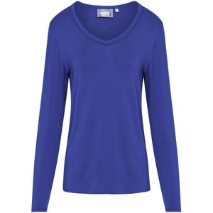 ESSENZA Eva Uni Top Lange Mouw cobalt blue