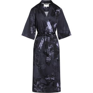 Essenza Kimono Sarai Flora - Nightblue - Elegante Driekwartsmouwen