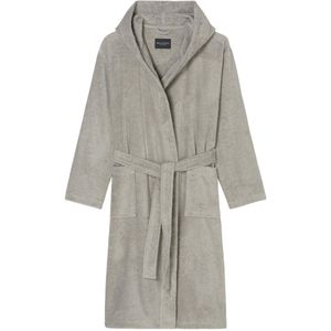 Marc O'Polo - Timeless Badjas - Grijs - 100% Biologisch Katoen - GOTS Gecertificeerd