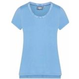Essenza - Luyza Uni - T-Shirt - Azur Blue - 95% Viscose Eco Vero