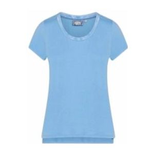 Essenza - Luyza Uni - T-Shirt - Azur Blue - 95% Viscose Eco Vero