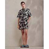 Essenza - Poppy Imara - Pyjamashirt - Antraciet - 65% Modal, 33% Katoen, 2% Elastaan