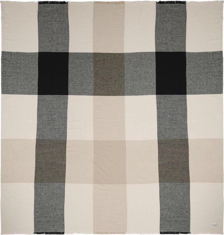 Marc O'Polo - Erlend - Plaid - Black - 80% Biologisch Katoen - 20% Linnen