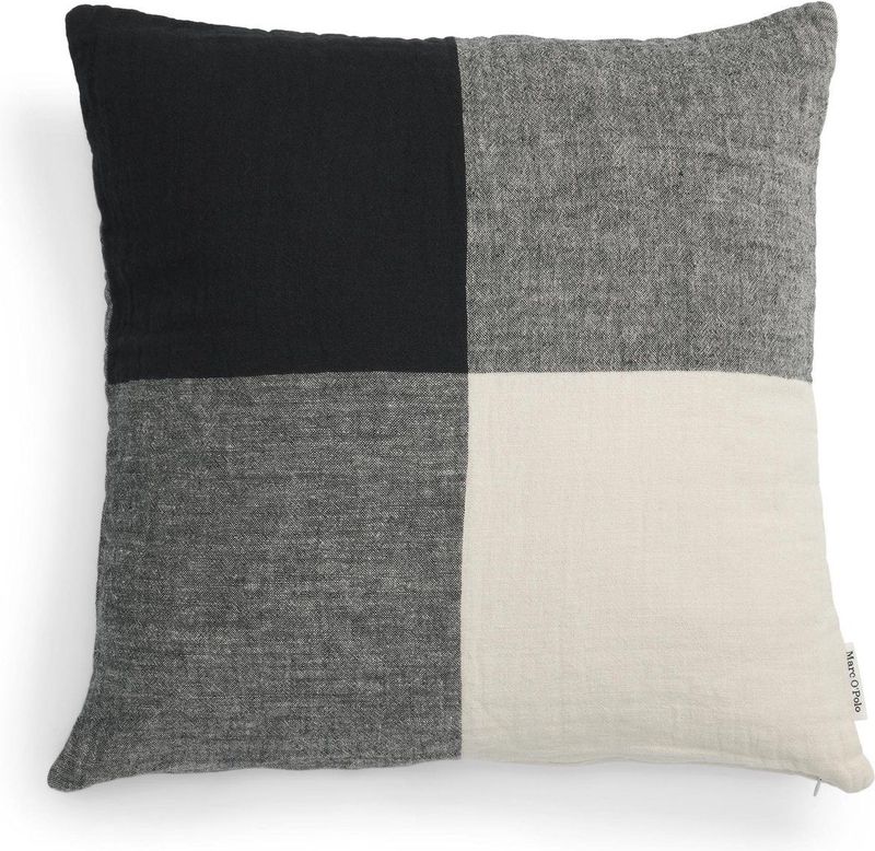 Marc O'Polo - Erlend - Sierkussen - Black - 80% Biologisch Katoen - 20% Linnen