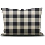 Essenza - Chess Kussensloop - Anthracite - Katoen