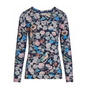 Pyjama Shirt Essenza Damen Luyza Aleste Slate Grey-S