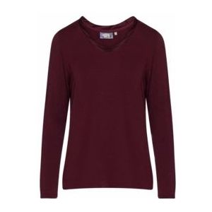 Essenza - Luyza Uni - Pyjamashirt - Burgundy