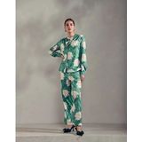 Essenza - Marie Dorothea - Pyjamashirt - Soft Teal - Modal/Katoen/Elastaan