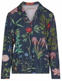 Essenza - Elodie - Pyjamashirt - Slate Grey - Relaxed Fit - Lenzing EcoVero