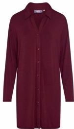 Essenza - Valentina Uni - Nachthemd - Burgundy - Oversized Fit