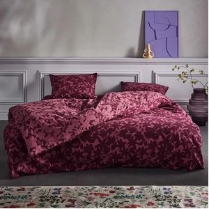 Dekbedovertrek Essenza Imara Burgundy Flanel-240 x 200 / 220 cm | Lits-Jumeaux