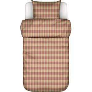 Marc O'Polo Hillan Dark coral Dekbedovertrekset 140 x 220 cm