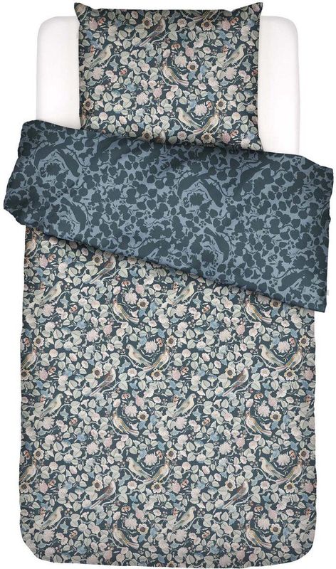 ESSENZA - Aleste - Dekbedovertrekset - Slate Grey - Katoen Satijn - GOTS-gecertificeerd