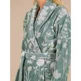 ESSENZA - Maribel - Badjas - Surf green - Knielang - Oekotex gecertificeerd